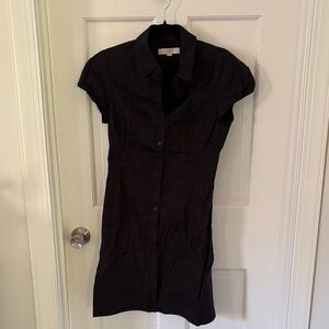 LOFT Black Short Sleeve  Dress